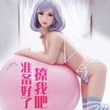  Búp bê tình dục nami mặc bikini tóc màu tím dễ thương 