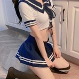  Cosplay học sinh váy ngắn sexy hở mông gợi dục quyến rũ 