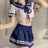  Cosplay học sinh váy ngắn sexy hở mông gợi dục quyến rũ 