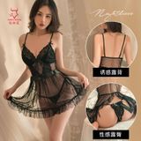  Đầm ngủ thời trang lưới ren lộ nội y thoáng mát giá rẻ 