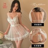  Đầm ngủ 2 dây váy lưới ren phối lưới gợi cảm quyến rũ giá rẻ 