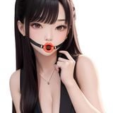  Dây Đeo Khóa Hàm Ép Mở Miệng Chữ O Cho Tình Dục Bạo Dâm SM 