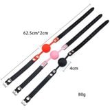  Dây Khóa Bắt Miệng Ngậm Quả Bóng Silicone Cho Quan Hệ BDSM 