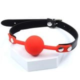  Dây Khóa Bắt Miệng Ngậm Quả Bóng Silicone Cho Quan Hệ BDSM 