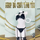  Đồ lót cosplay nàng mèo đen quyến rũ gợi cảm khoe thân thể 
