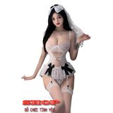  Đồ lót hầu gái ren lưới xuyên thấu nóng bỏng hở bạo gợi cảm 