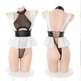  Đồ ngủ cosplay áo liền quần sm hầu gái hở mông không đáy 