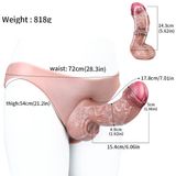  Dương Vật Giả Gân Nổi Rỗng Ruột Liền Quần Silicon Kích Thích 