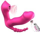  Dương Vật Giả Kèm Bú Mút Và Rung Hậu Môn Điều Khiển Từ Xa 