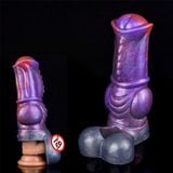  Dương vật giả ngựa dick rỗng silicone dày khóa tinh trùng 