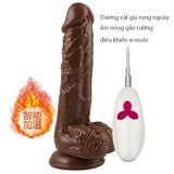  Dương vật giả rung ngoáy ấm nóng gắn tường điều khiển remote 