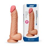  Dương vật giả YEAIN 23cm nhiều hạt siêu mềm có đế hít tường 