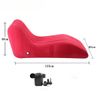 Ghế Tình Yêu Bơm Hơi Gấp Gọn Hình Chữ S Phủ Nhung Mềm Mại