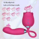  Hoa hồng bú mút đuôi ngón tay rung lắc vỗ mạnh kích điểm G 