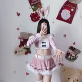  Thời trang cosplay hóa thân thành nàng thỏ hồng dịp lễ giáng sinh 