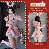  Thời trang cosplay hóa thân thành nàng thỏ hồng dịp lễ giáng sinh 