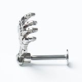  Khuyên đeo môi unisex hình xương tay thép không gỉ cá tính 