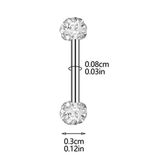  Khuyên septum xỏ lỗ mũi trâu đeo chân mày tai thép không gỉ 