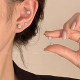  Khuyên septum xỏ lỗ mũi trâu đeo chân mày tai thép không gỉ 