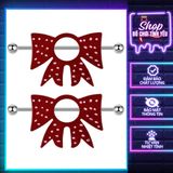  Khuyên vòng ngực trang sức chắn núm vú đầu ti Unisex gợi cảm 