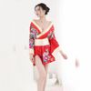Kimono Nhật Bản sườn xám hở vai hở vai gợi cảm quyến rũ