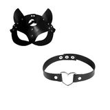  Mặt Nạ Cáo Kèm Vòng Khóa Cổ Tăng Cường Khoái Cảm Tình Dục SM 