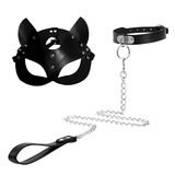  Mặt Nạ Cáo Kèm Vòng Khóa Cổ Tăng Cường Khoái Cảm Tình Dục SM 