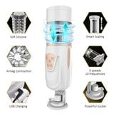  Máy bú mút rung thụt tự động xoay 2 chiều massage cu Stroker 