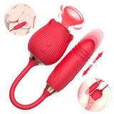  Máy hoa hồng rung thụt bú hút massage âm vật 2 đầu 10 chế độ 