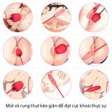  Máy hoa hồng rung thụt bú hút massage âm vật 2 đầu 10 chế độ 