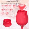 Máy hoa hồng rung thụt bú hút massage âm vật 2 đầu 10 chế độ