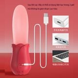  Máy lưỡi liếm âm đạo mềm mại rung massage đá hạt le cô bé 