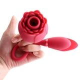  Máy rung mút hoa hồng massage âm đạo ngực thủ dâm làm tình 