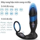  Máy rung thụt cắm hậu môn vòng khóa tinh dịch điều khiển APP 