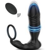  Máy rung thụt cắm hậu môn vòng khóa tinh dịch điều khiển APP 