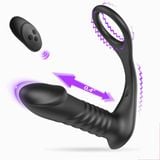  Máy rung thụt hậu môn hình dương vật màu đen ANALPLUG 