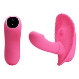  Máy rung vỏ sò hình dương vật mini đeo mặc điều khiển từ xa 