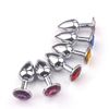 Phích cắm hậu môn inox đính đá phát sáng không gỉ