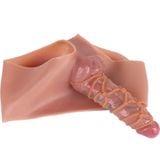  Quần Nối Liền Dương Vật Giả Rỗng Ruột Có Gân Dây Quanh Thân 