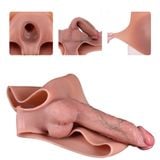  Quần Silicon Nối Liền Dương Vật To Dài Rỗng Ruột Kích Thích 