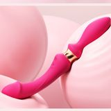  Que rung hai đầu cong massage điểm G mô phỏng dương vật 