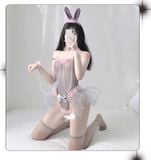  Thời trang váy ngủ áo liền quần sexy cosplay nàng thỏ đầy cám dỗ 