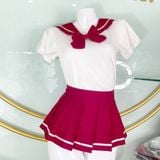  Váy Cosplay sinh viên sexy váy ngắn xếp li nóng bỏng 