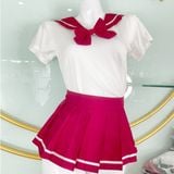  Váy Cosplay sinh viên sexy váy ngắn xếp li nóng bỏng 