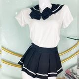  Thời trang cosplay sinh viên sexy váy ngắn xếp li nóng bỏng 