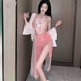  Thời trang sexy cosplay đầm ngủ nữ áo choàng quyến rũ 