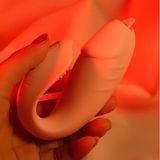  Trứng rung lưỡi liếm điểm G chữ U sưởi ấm điều khiển từ xa 