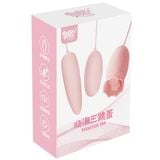  Trứng rung lưỡi liếm mini massage âm đạo hậu môn ngực 3 đầu 