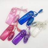  Trứng rung nhựa màu trong suốt mini có dây điều khiển giá rẻ 