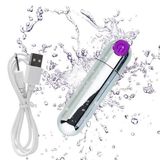  Trứng rung tình yêu mini viên đạn inox 10 chế độ cực mạnh 